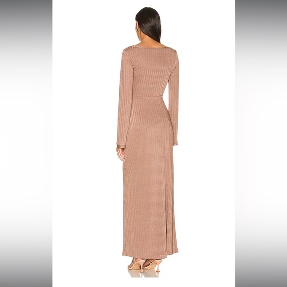Free People X Revolve one and only cutout maxi dress in color bunny - Picture 3 of 12